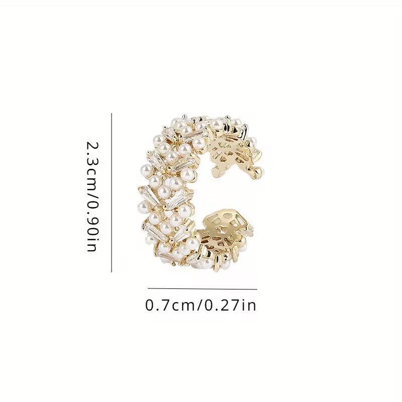 Premium Pearl Leaf Ring