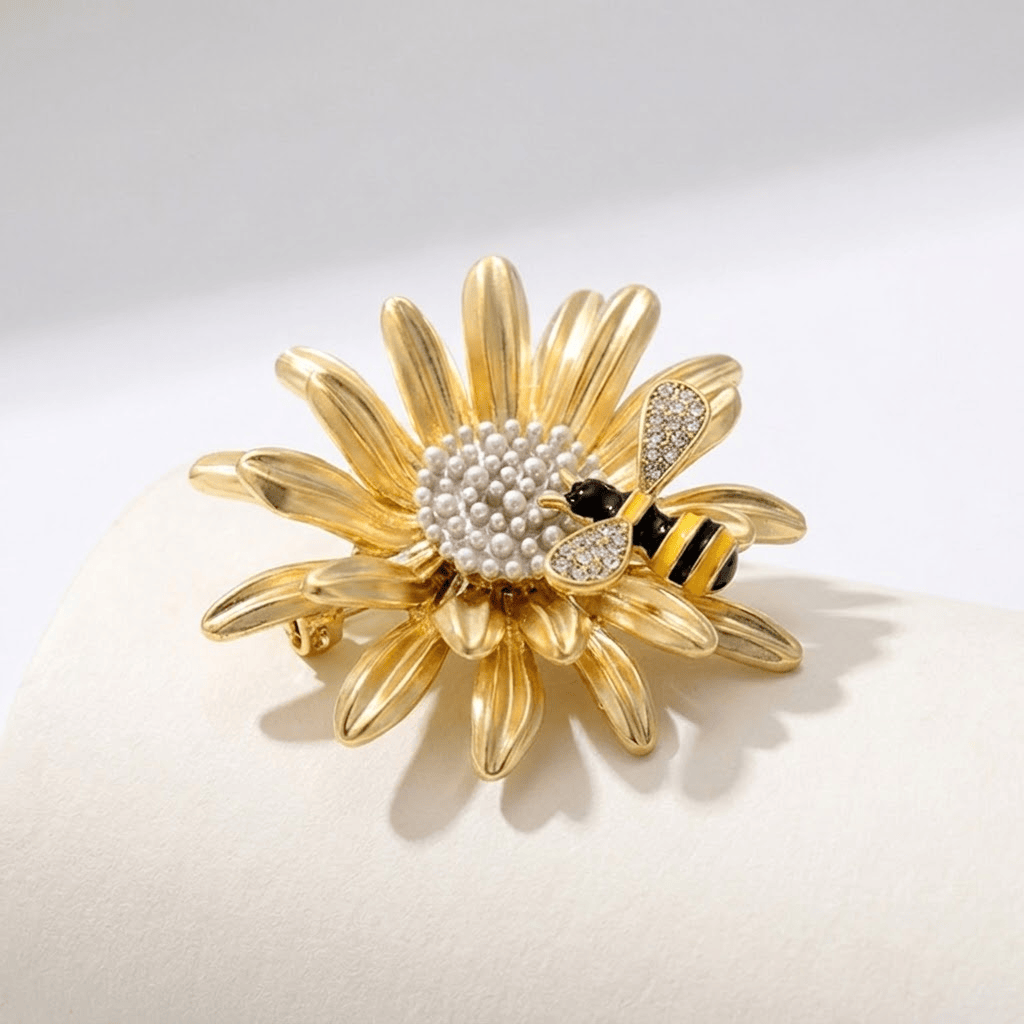 Elegant Artisan Bee Brooch