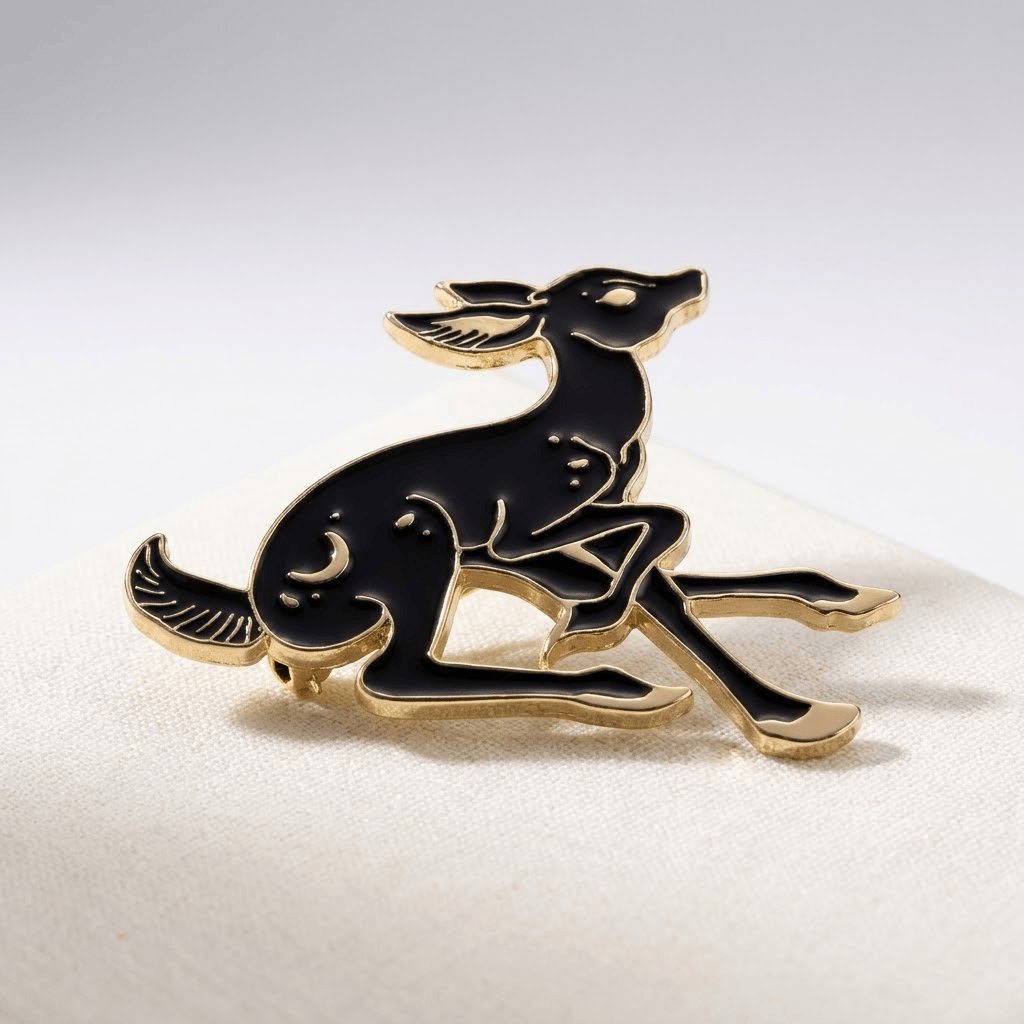 Elegant Fawn Alloy Brooch