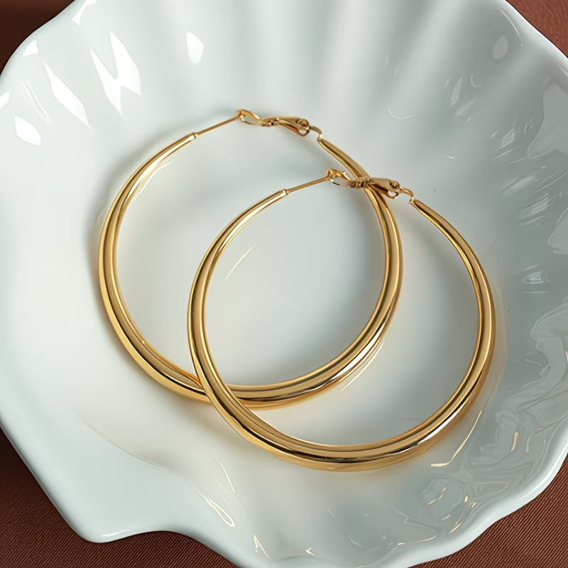 Classic Everyday Gold Hoops