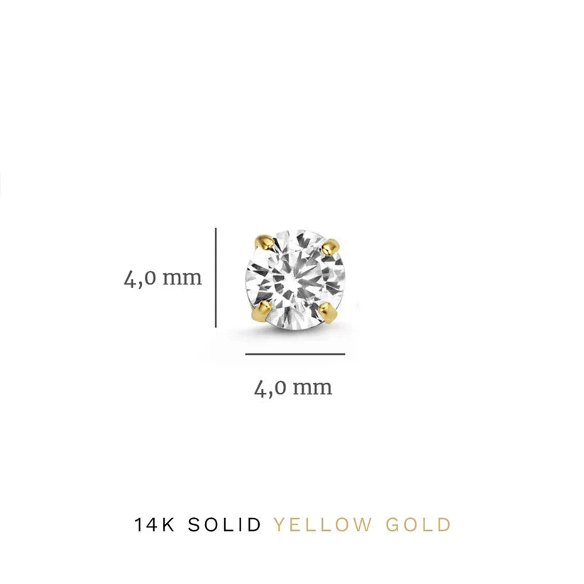 Sleek Gold Diamond Earring set