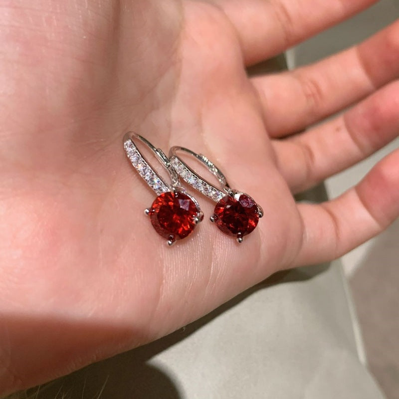 Elegant White Gold Drop Earrings