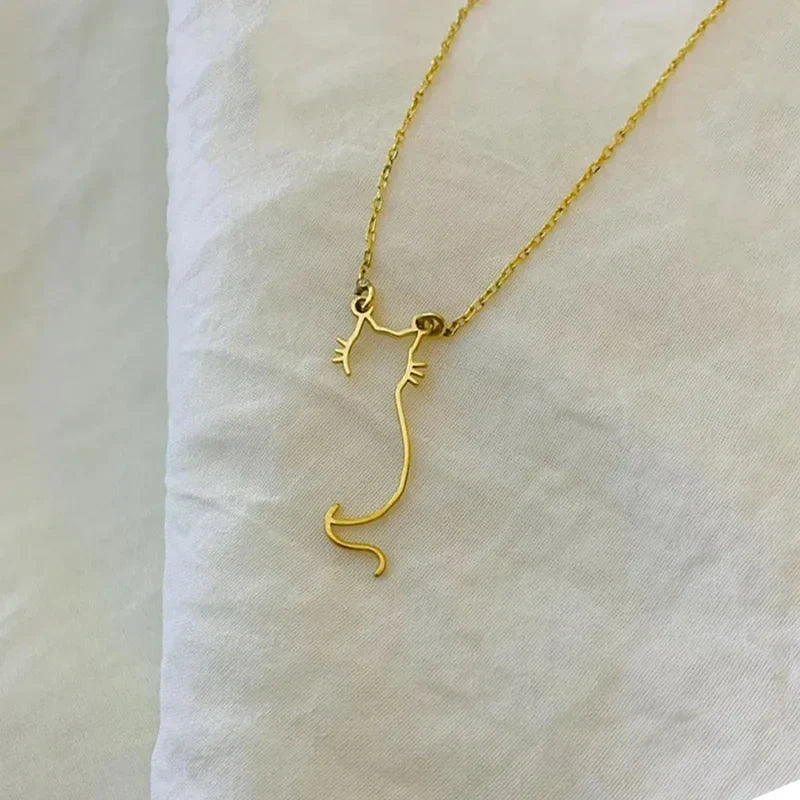 Kitty Silhouette Necklace