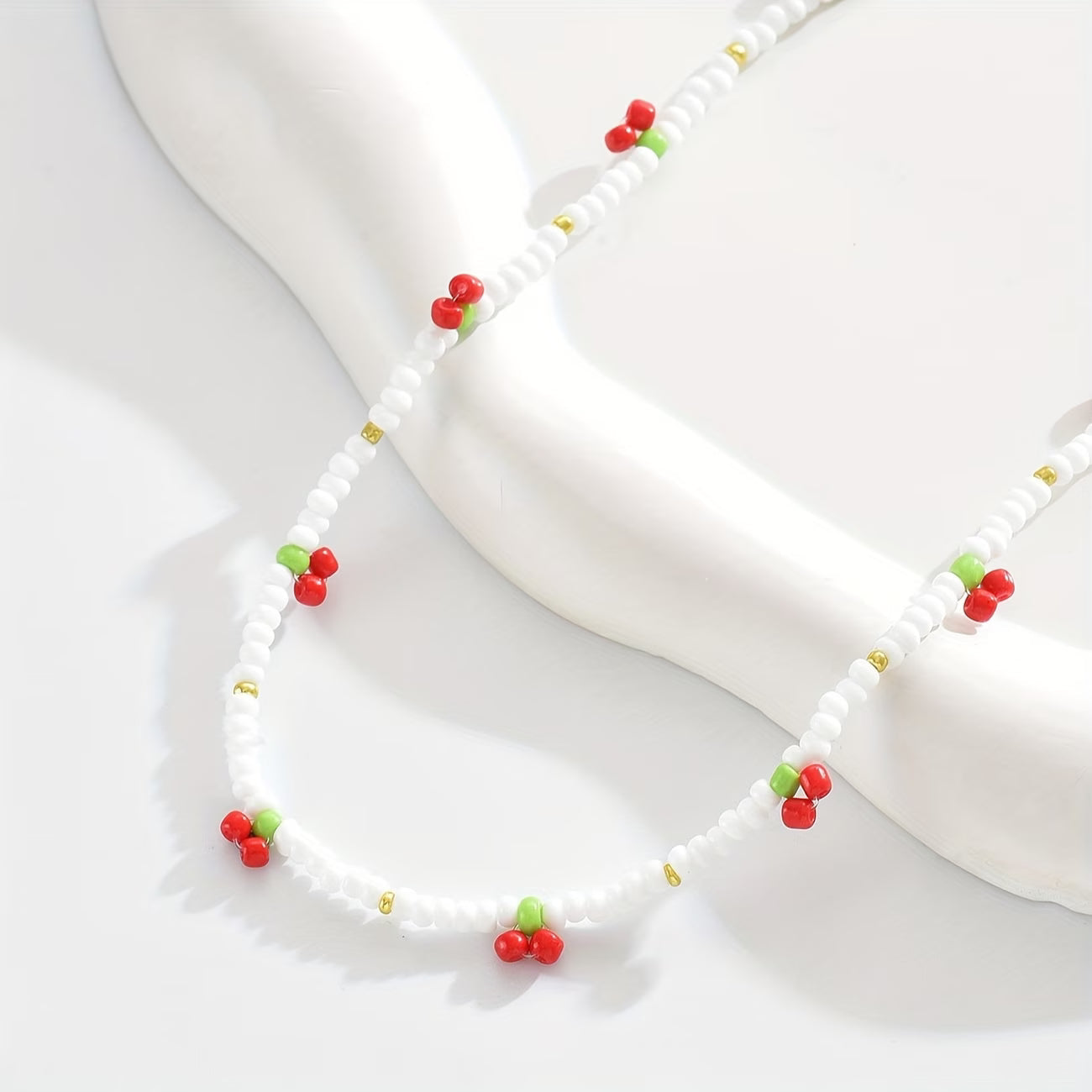 Minimal Cherry Necklace