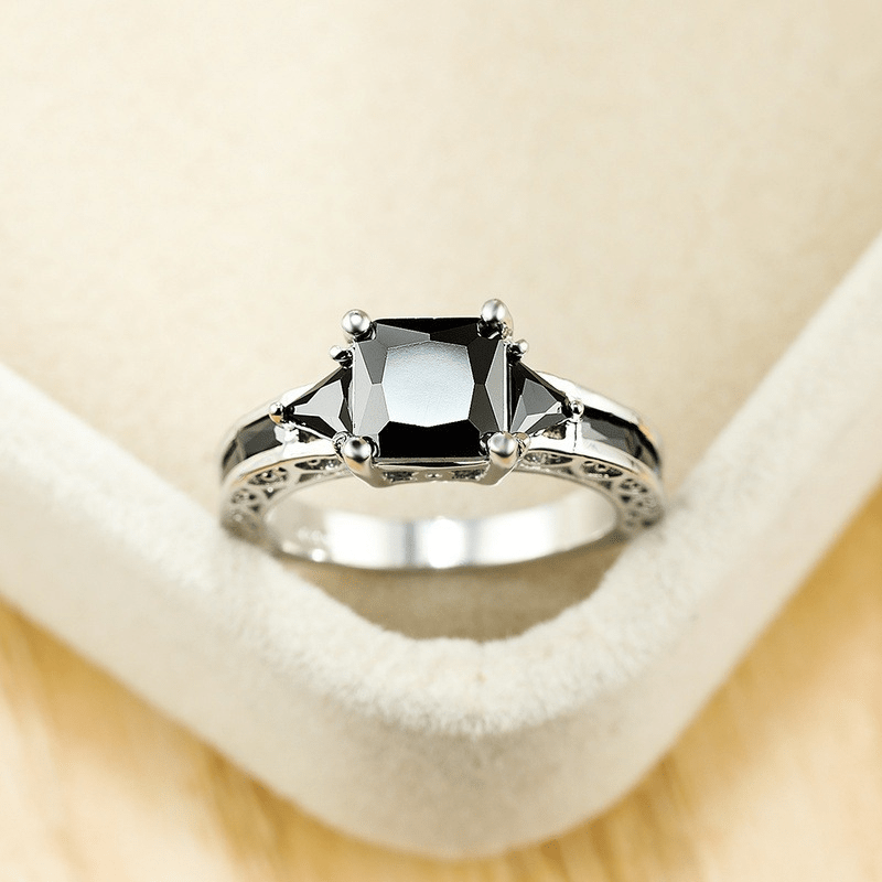 Elegant Synthetic Zircon Eternity Ring