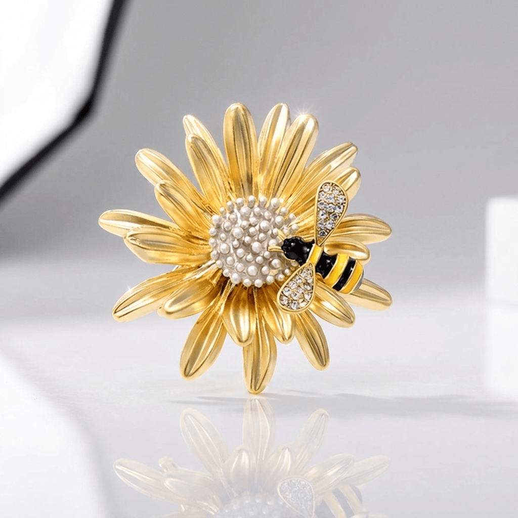 Elegant Artisan Bee Brooch