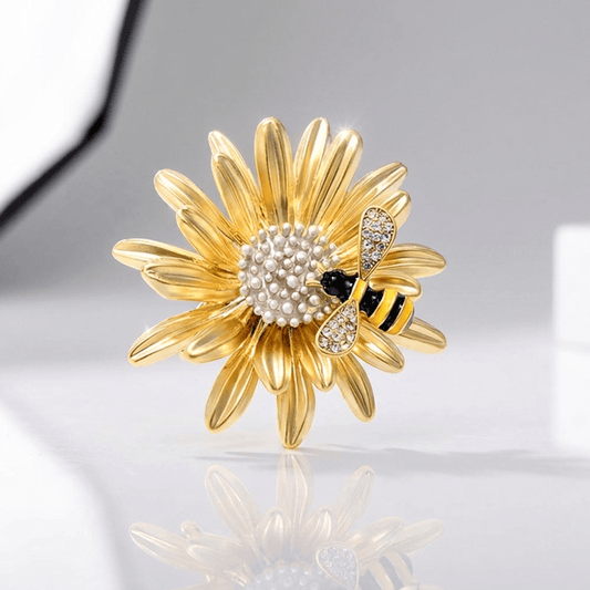 Elegant Artisan Bee Brooch