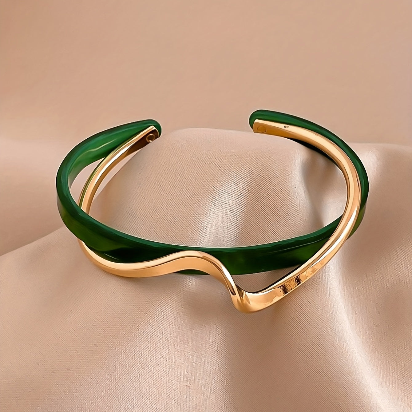 Elegant Minimalist Gold Cuff Bracelet