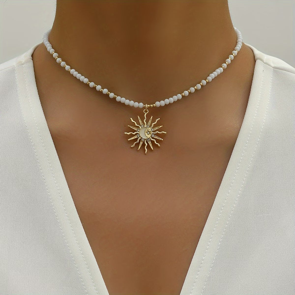 White SunShine Necklace
