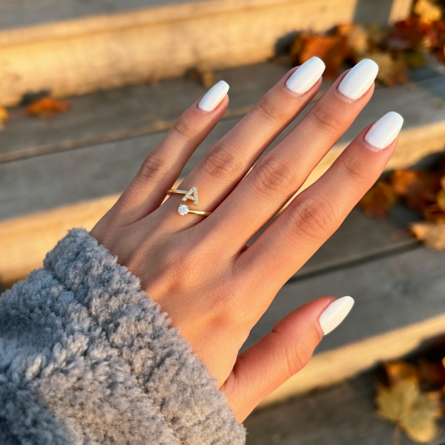 Charming Custom Initial Ring