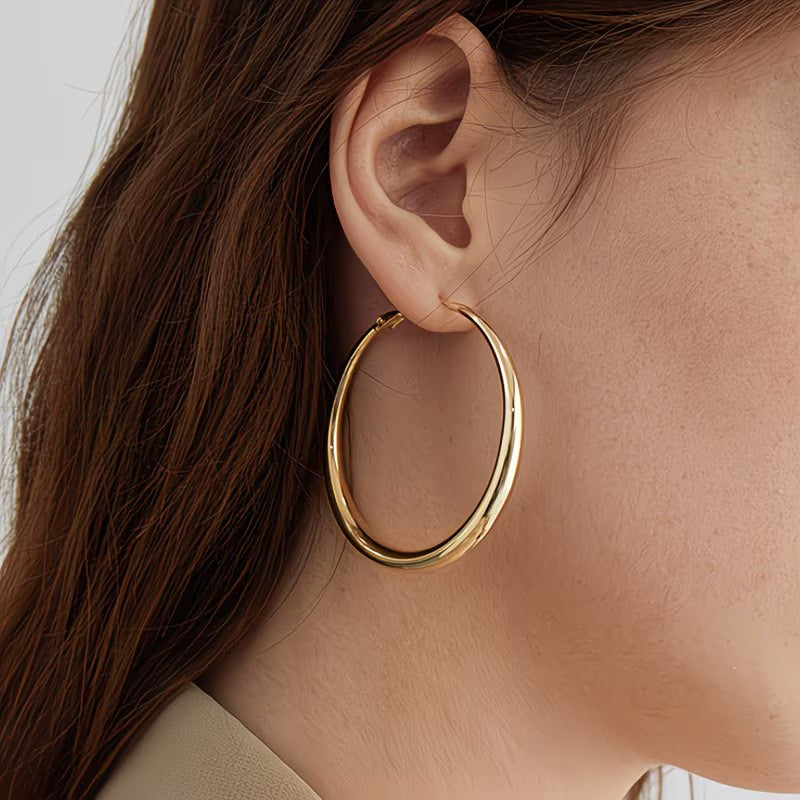 Classic Everyday Gold Hoops
