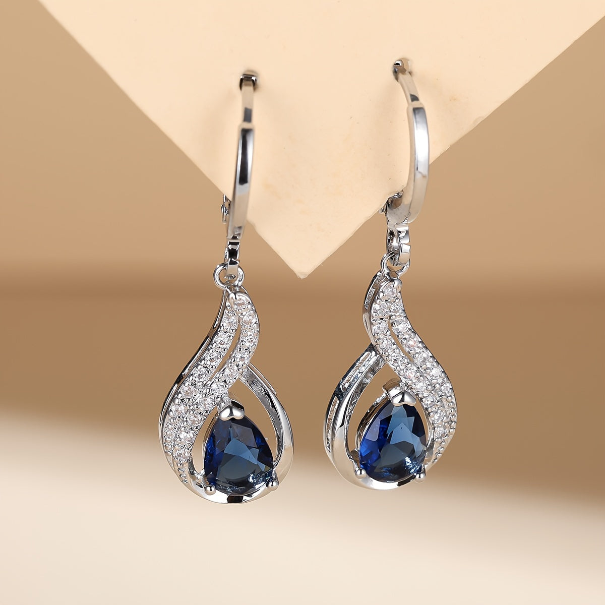 Elegant Waterdrop Zirconia Earrings