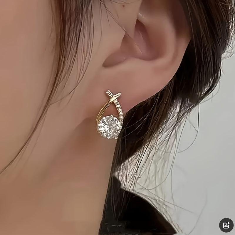 Gold Luxe Stud Earrings