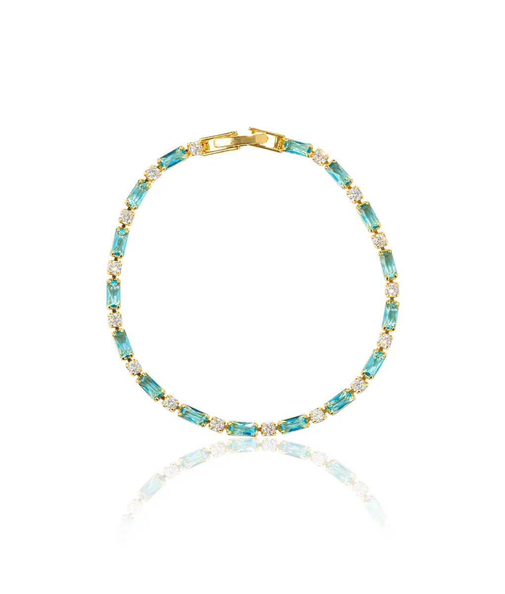 Dazzling Gold Turquoise Bracelet