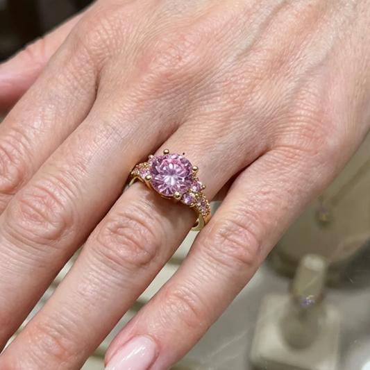 Timeless Rosé Sapphire Celia Rosette Ring