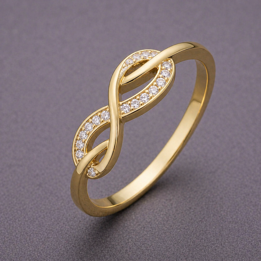 Elegant Gold Chain Ring