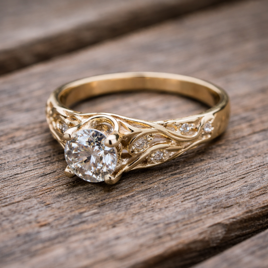 Sophisticated Exotic Zirconia Statement Ring