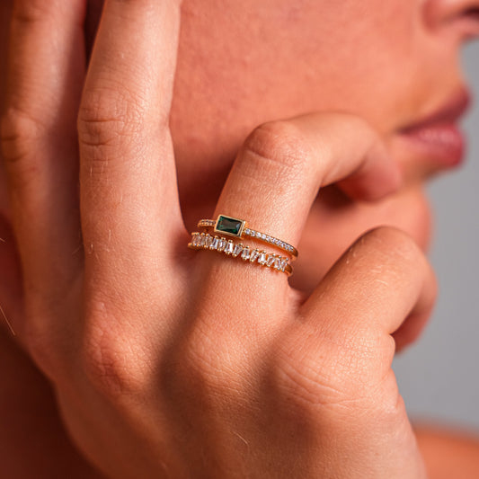 Meya Emerald Gemstone Ring