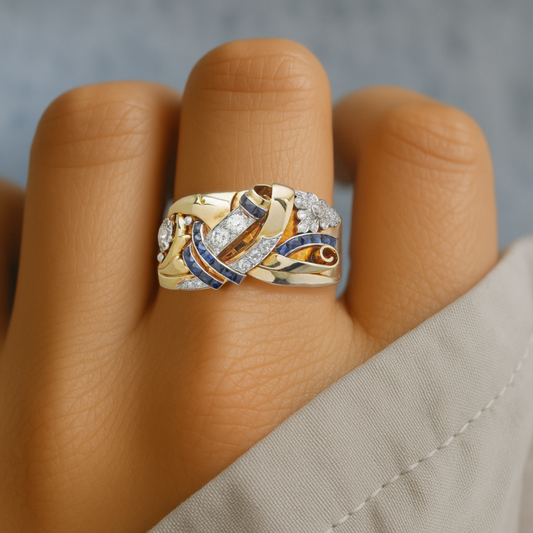 Signature Gold Zirconia Ring