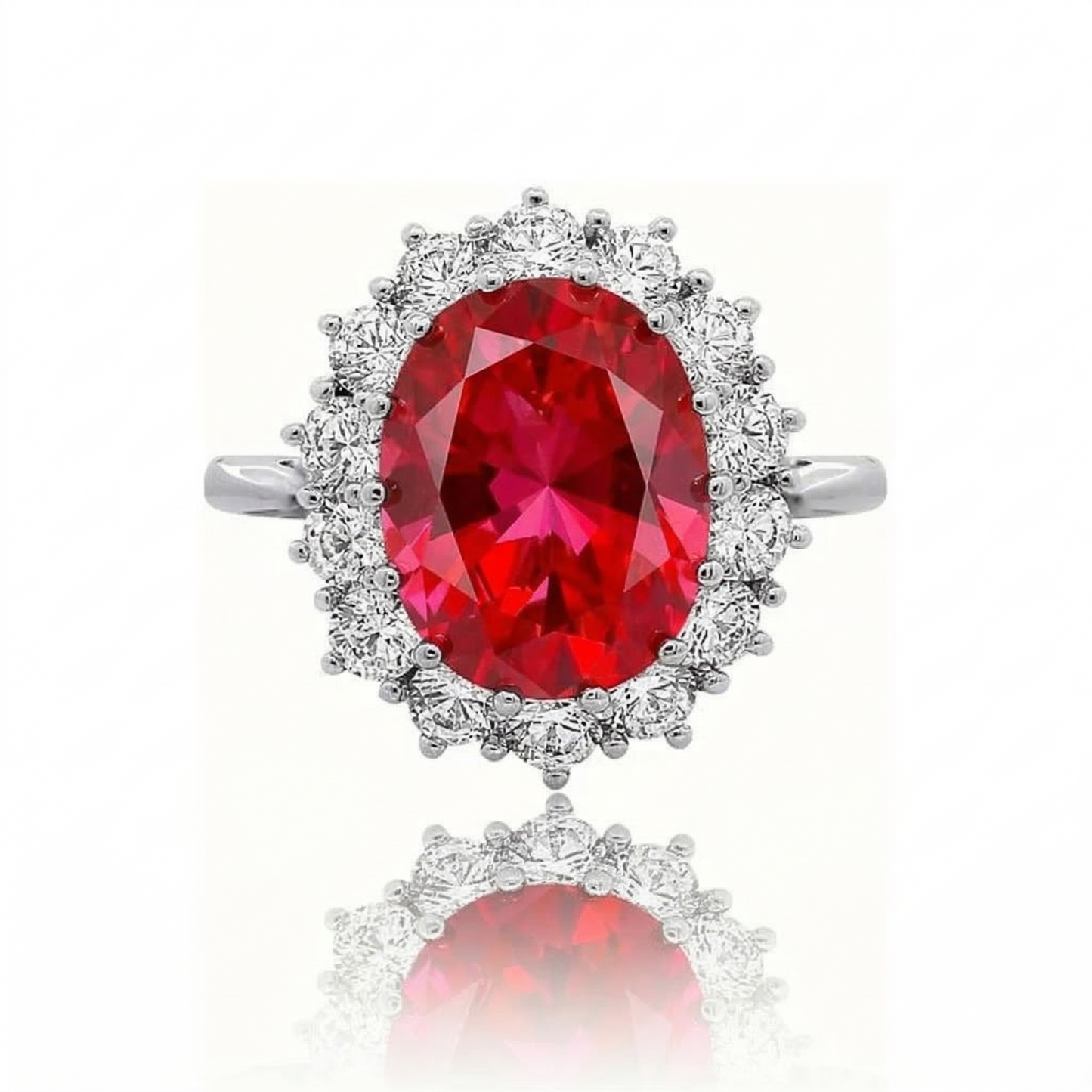 Sophisticated Scarlet Ruby Gold Ring