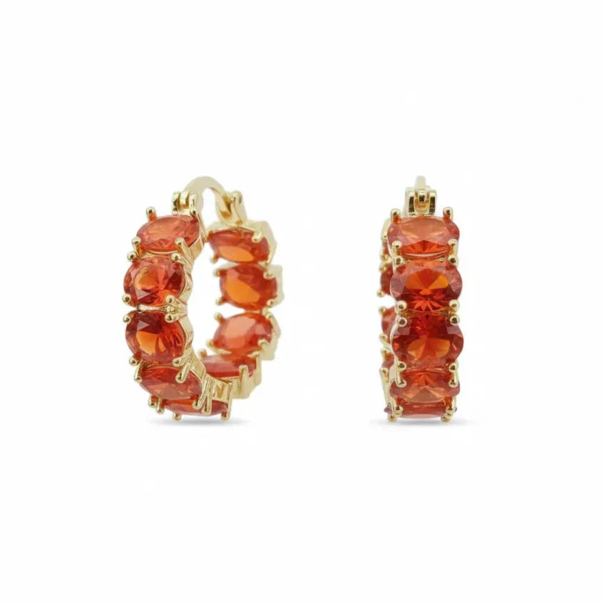 Elegant Gold Crown Earrings