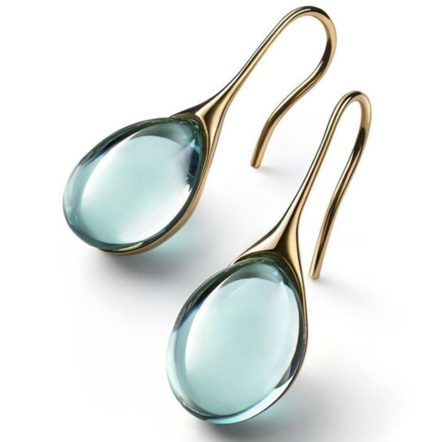 Glass Teardrop Earrings