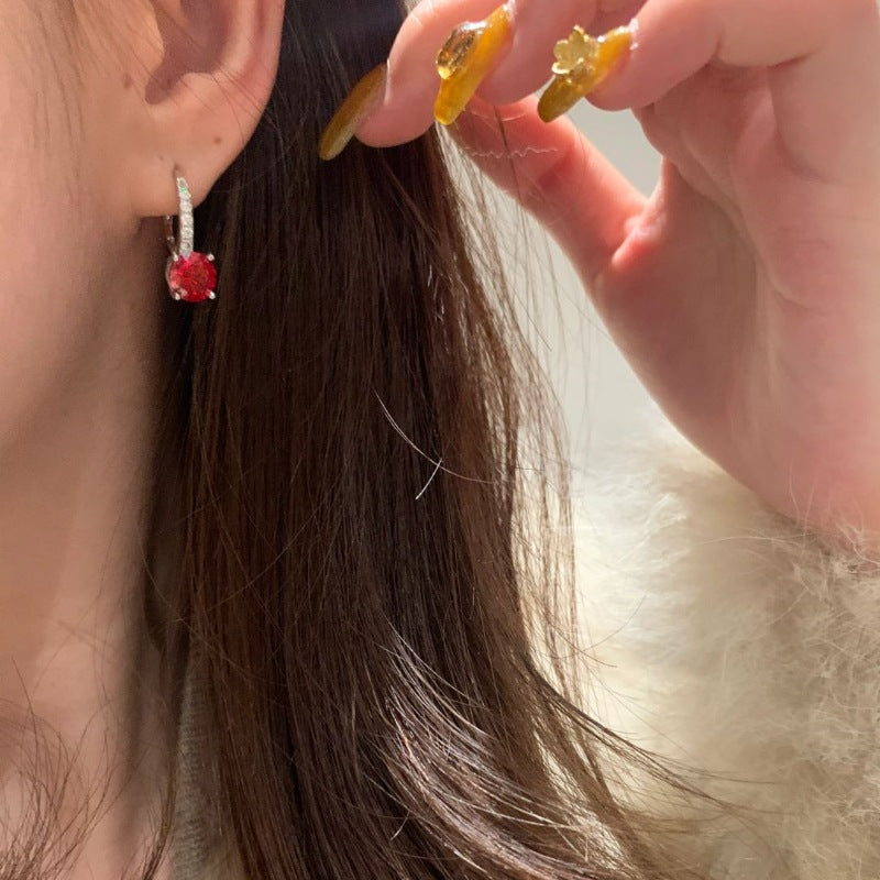 Elegant White Gold Drop Earrings