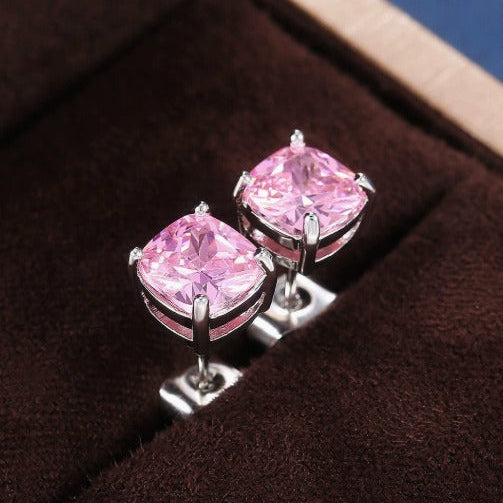 Sophisticated Rosé Sapphire Studs