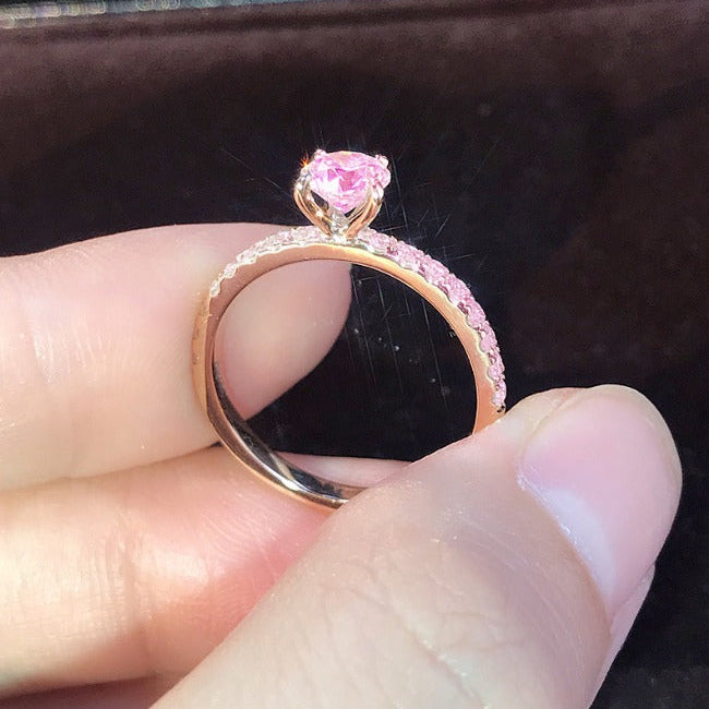Timeless Rosé Sapphire Celia Rosette Ring