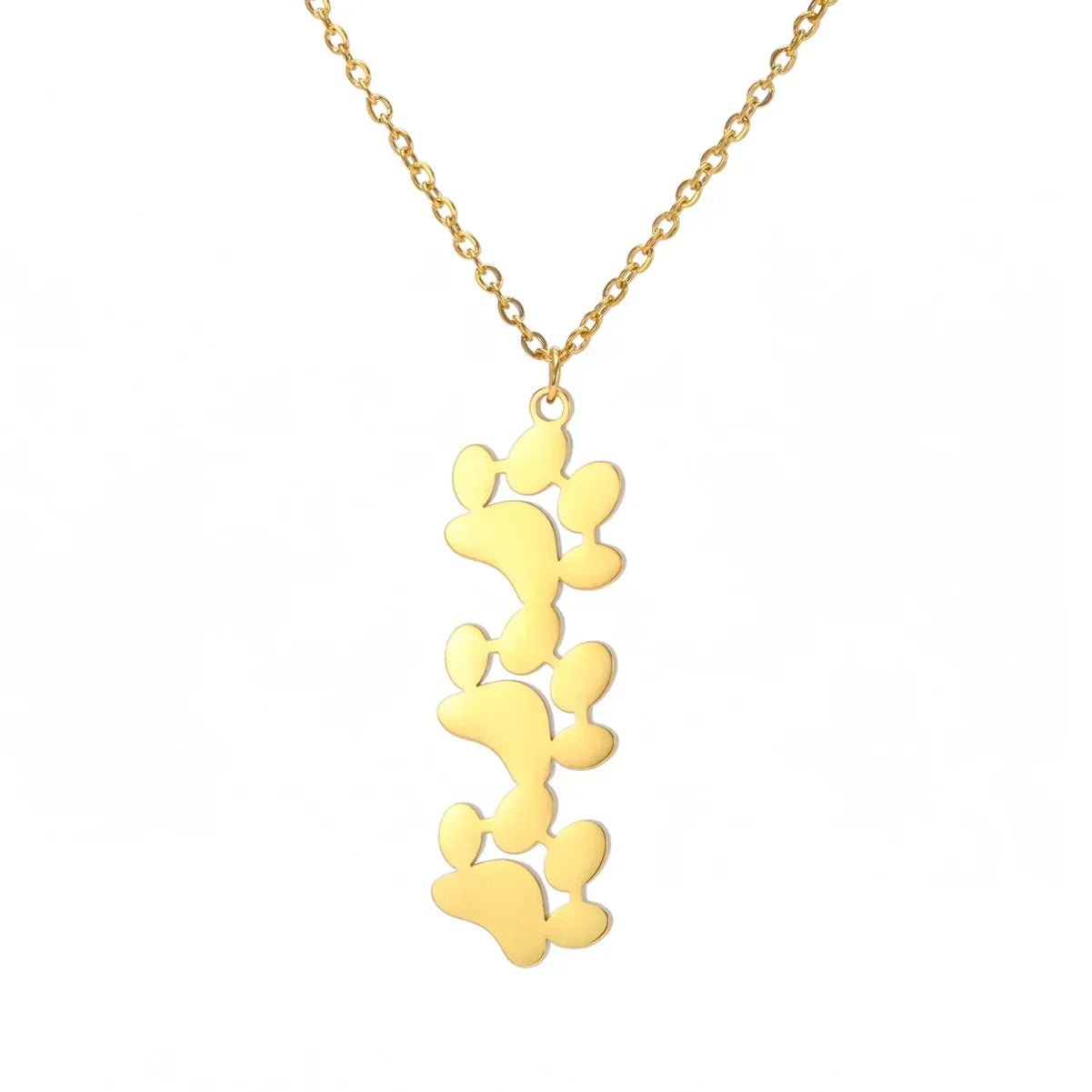 Elegant Stainless Steel Paw Necklace