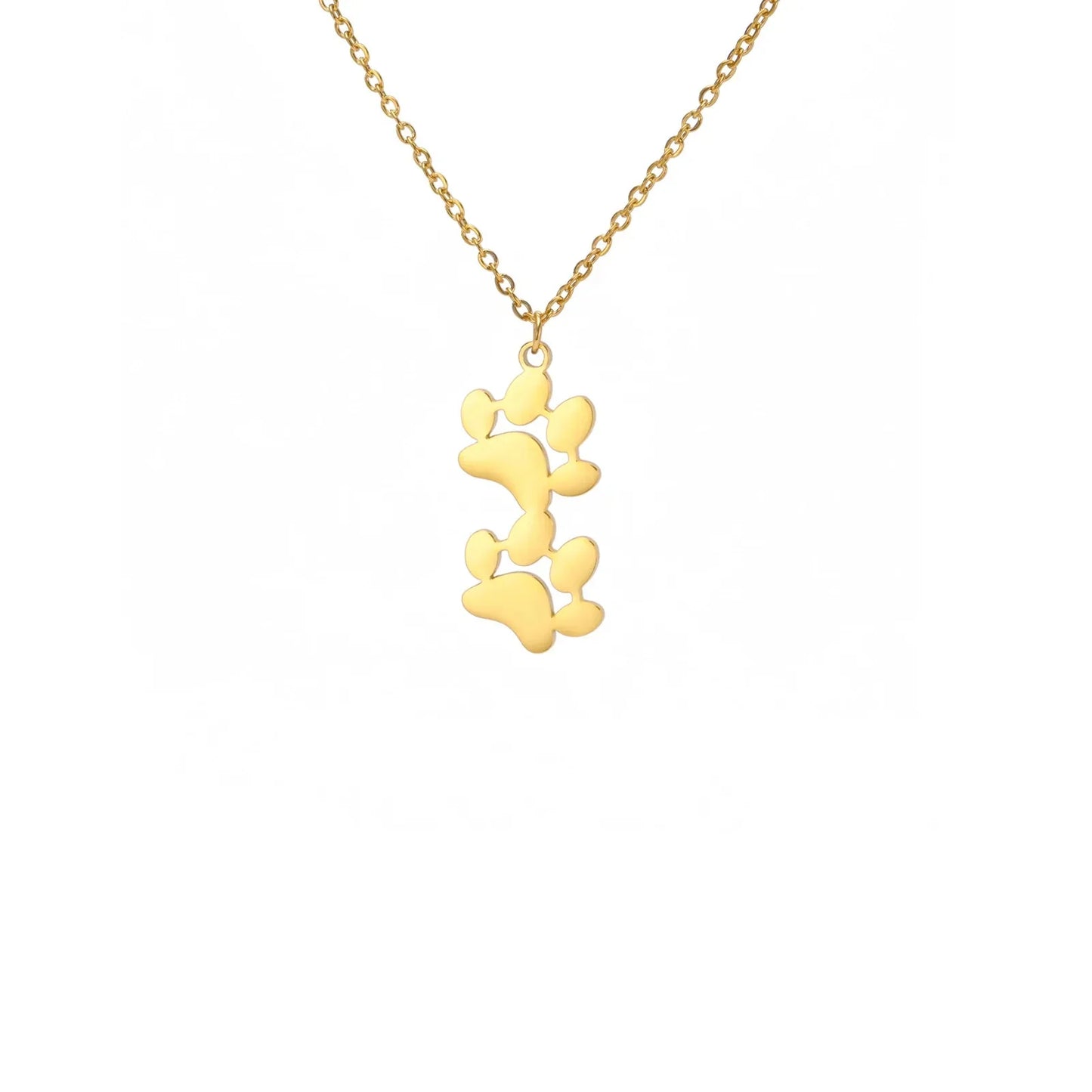 Elegant Stainless Steel Paw Necklace