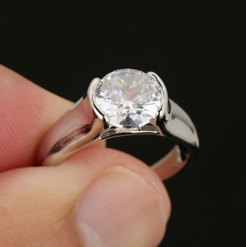 Premium Vintage Gold Zirconia Ring
