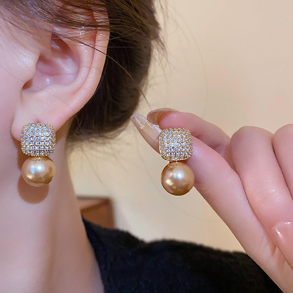 Luxe Statement Pearl Earrings