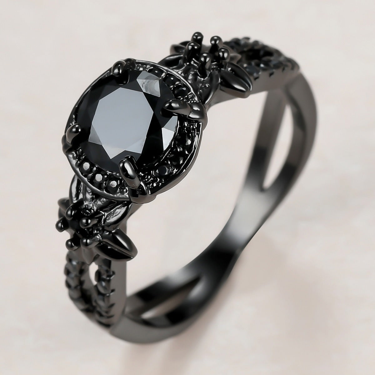 Elegant Black Onyx Vintage Ring