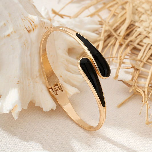 Elegant Enamel Glaze Gold Bracelet