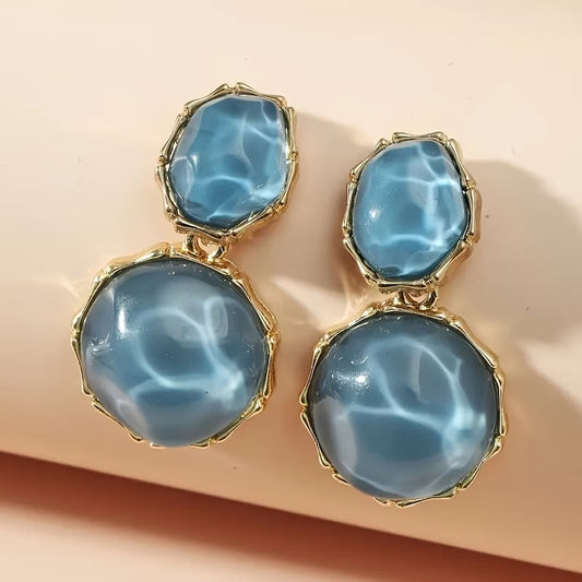 Unique Turquoise Stone Earrings