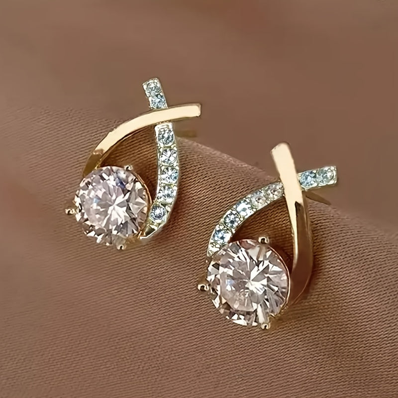Gold Luxe Stud Earrings