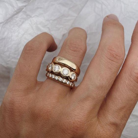 Sophisticated Artisan Gold Ring