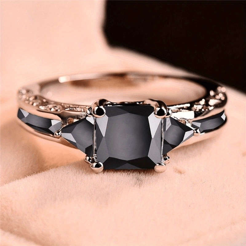 Elegant Synthetic Zircon Eternity Ring