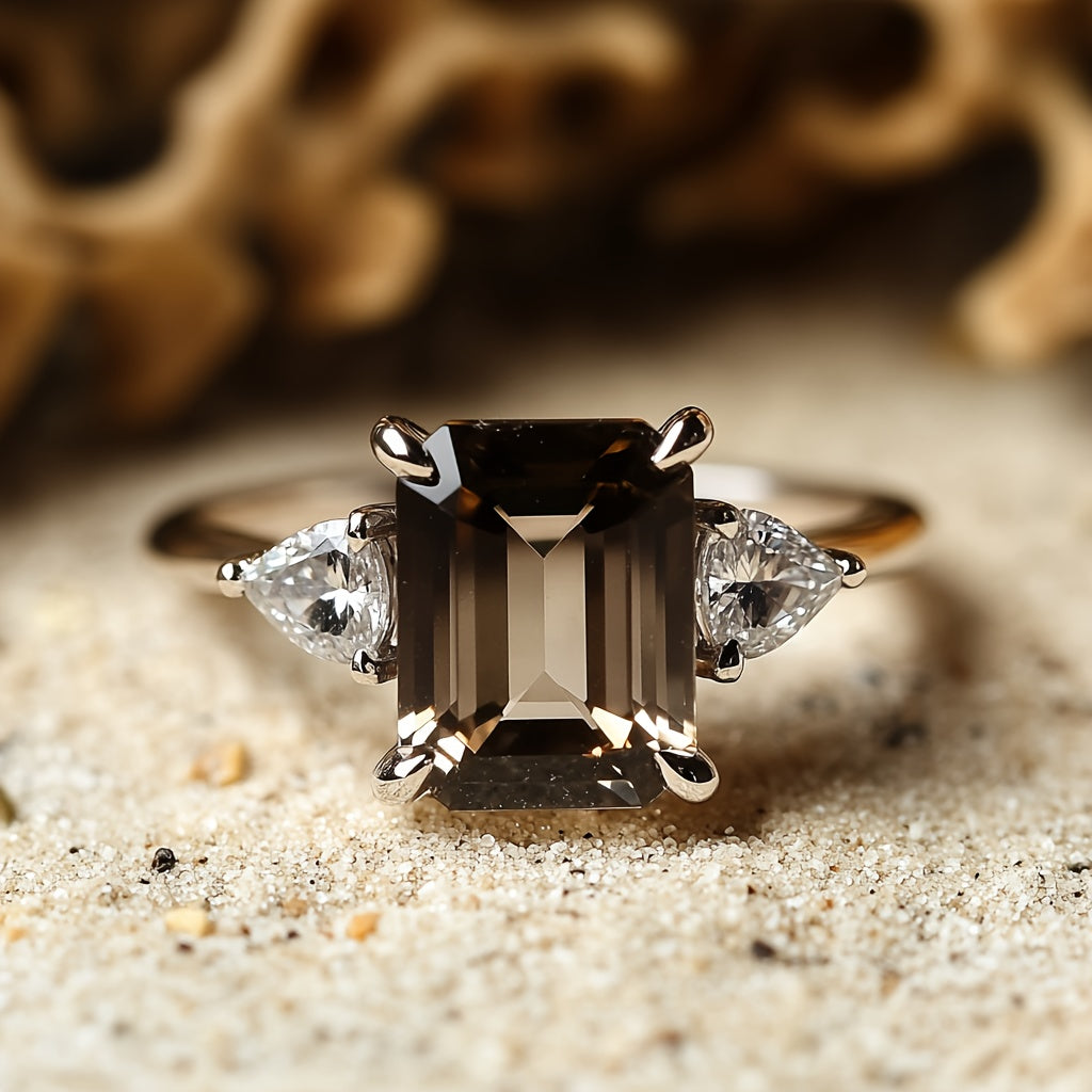 Elegant Silver Onyx Ring