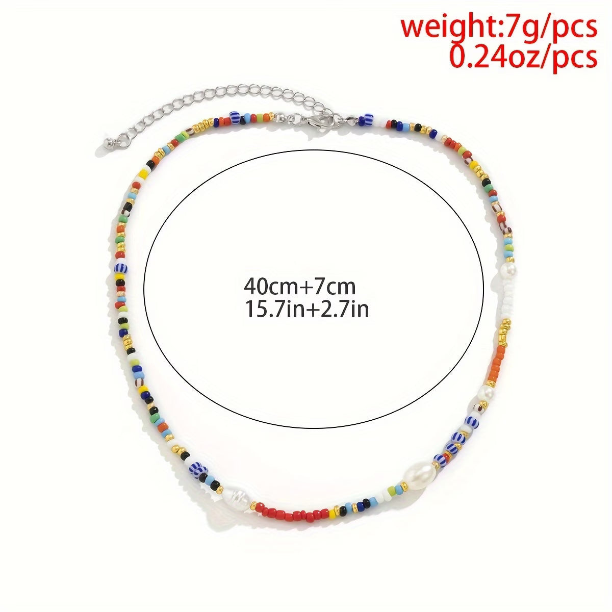 Colorful Pearl Necklace