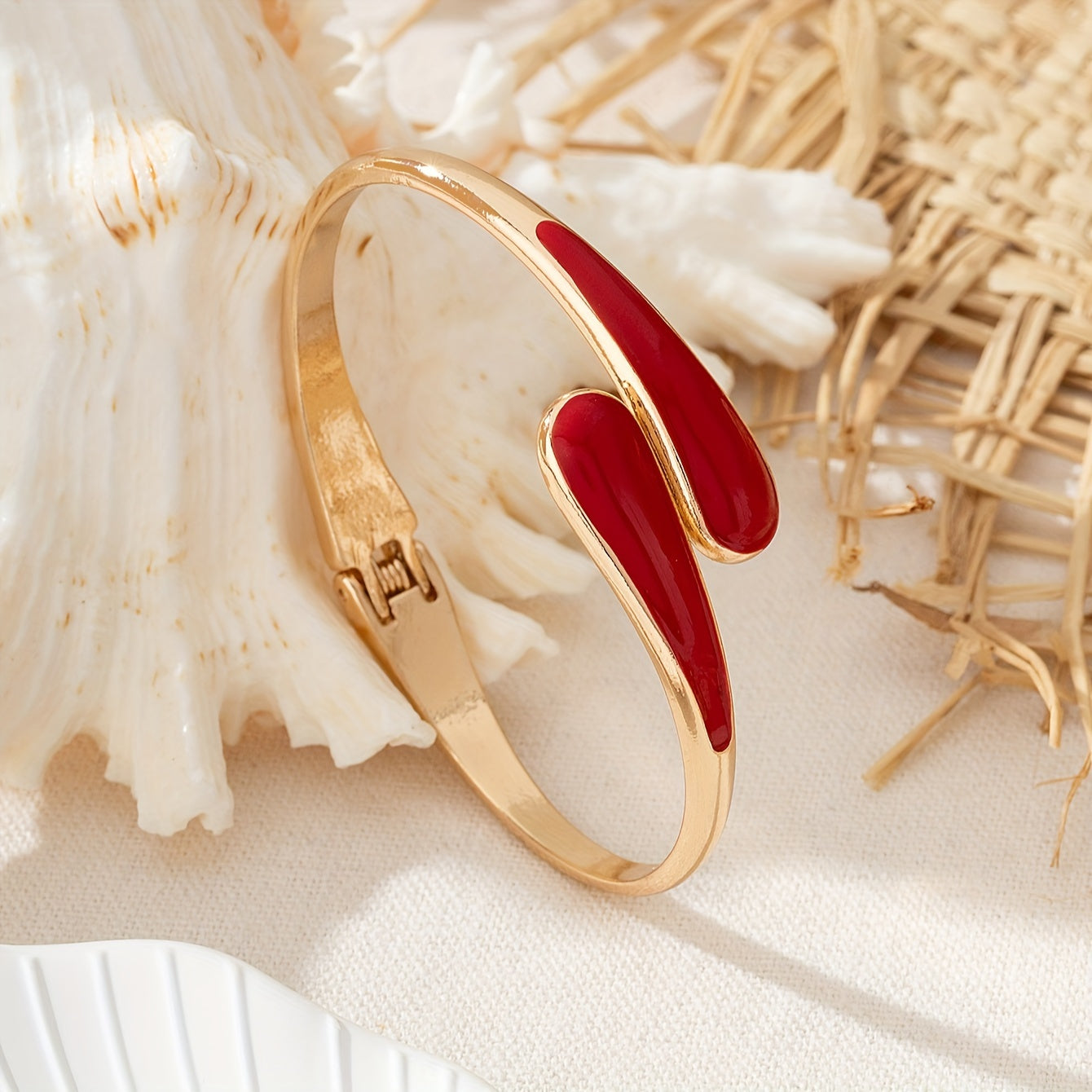 Elegant Enamel Glaze Gold Bracelet