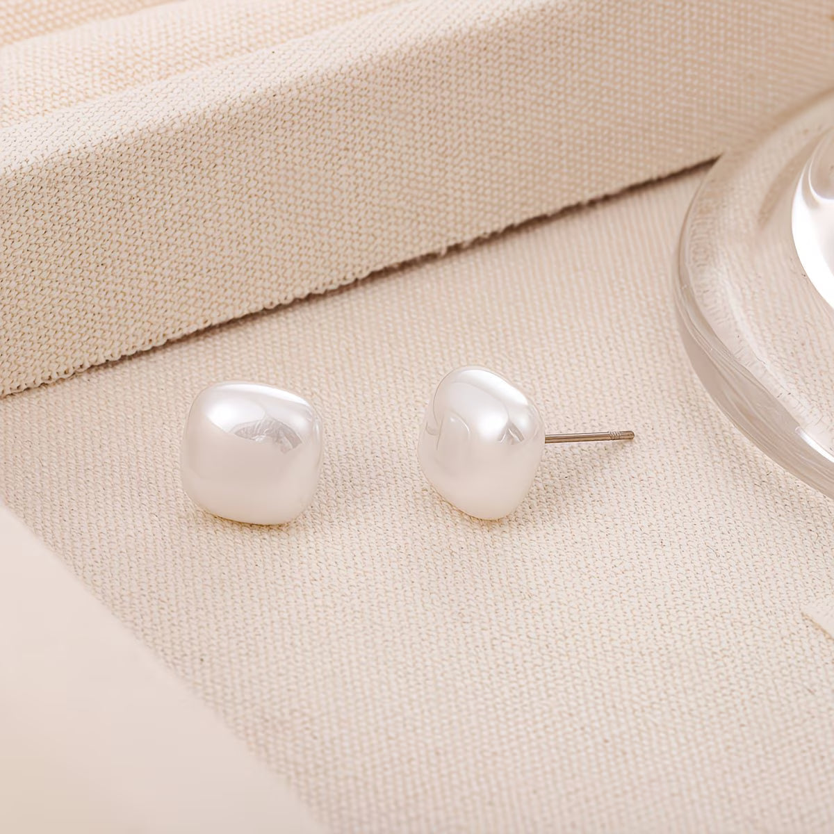 Square Pearl Earrings
