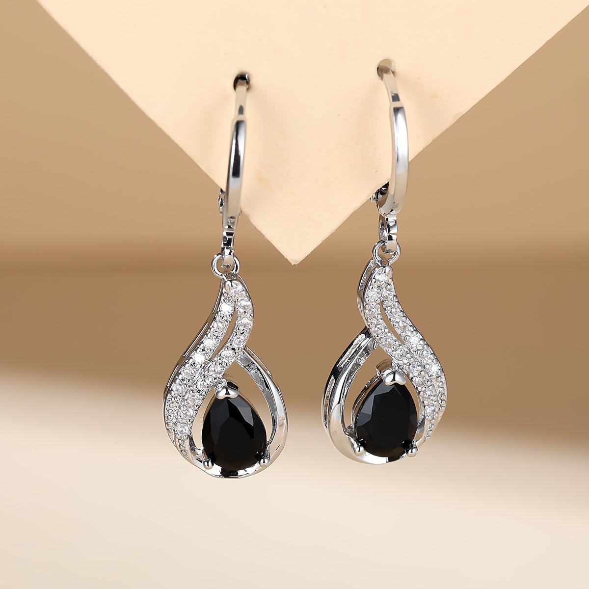 Elegant Waterdrop Zirconia Earrings