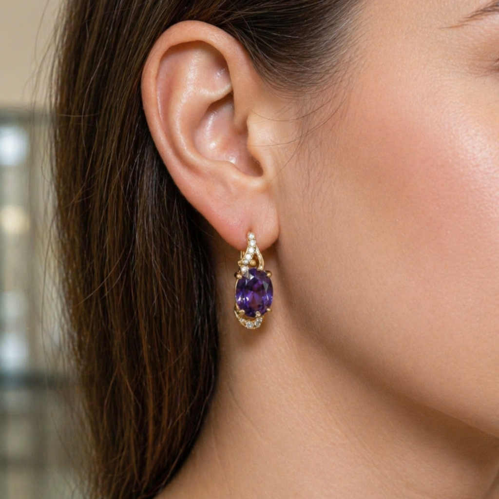 Elegant Rose Gold Drop Earrings