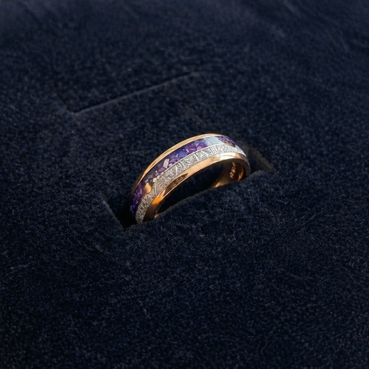 Elegant Interwoven Rose Gold Ring