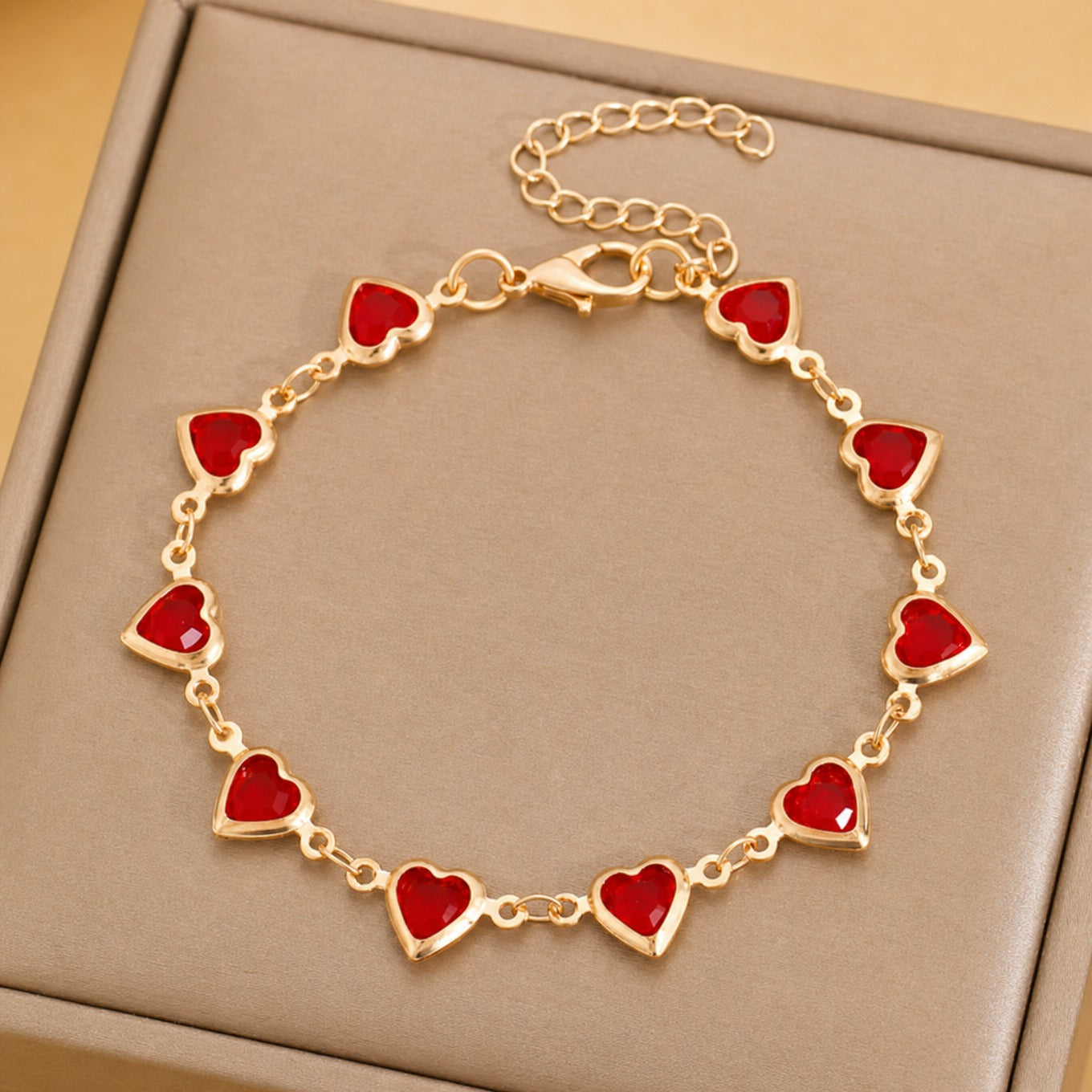 Sophisticated Gemstone Cluster Gold Bracelet