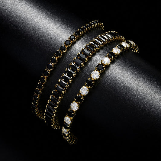 Sophisticated Onyx Copper Bracelet Set