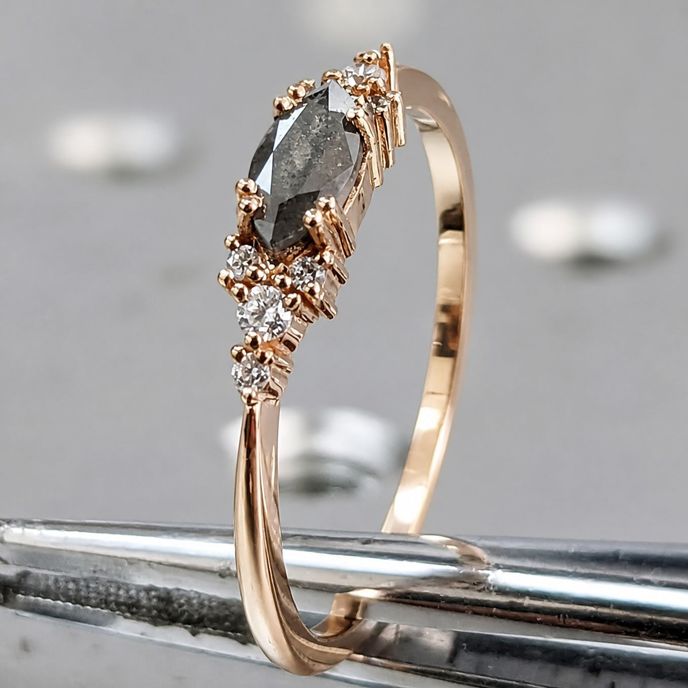 Elegant Rose Gold Statement Ring