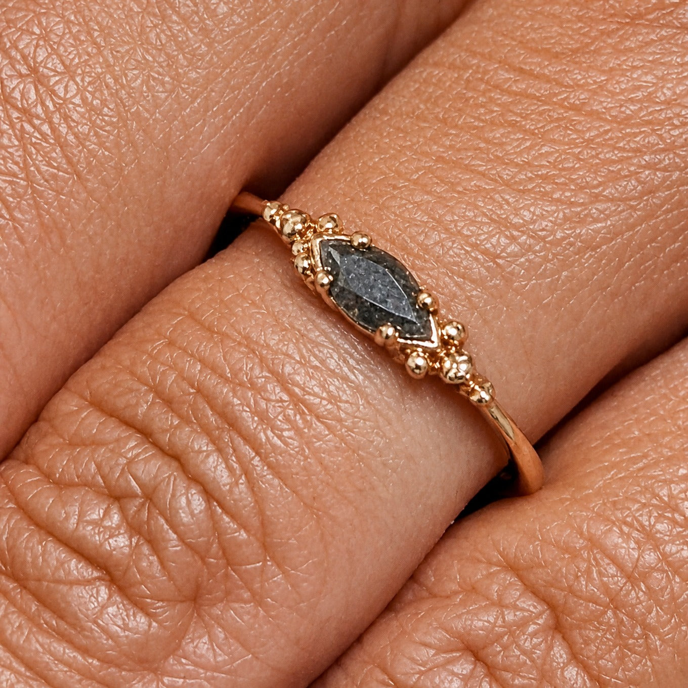 Elegant Rose Gold Statement Ring